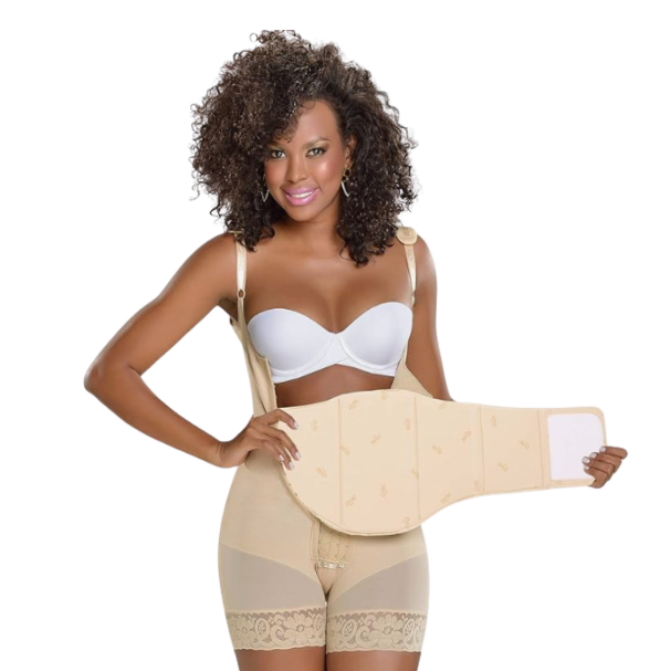Faja Abdominal Postquirúrgica Tipo Tabla/Board con Ajuste de Velcro