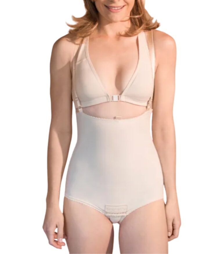 Faja Postquirúrgica con Tirantes y Diseño Abierto en Busto