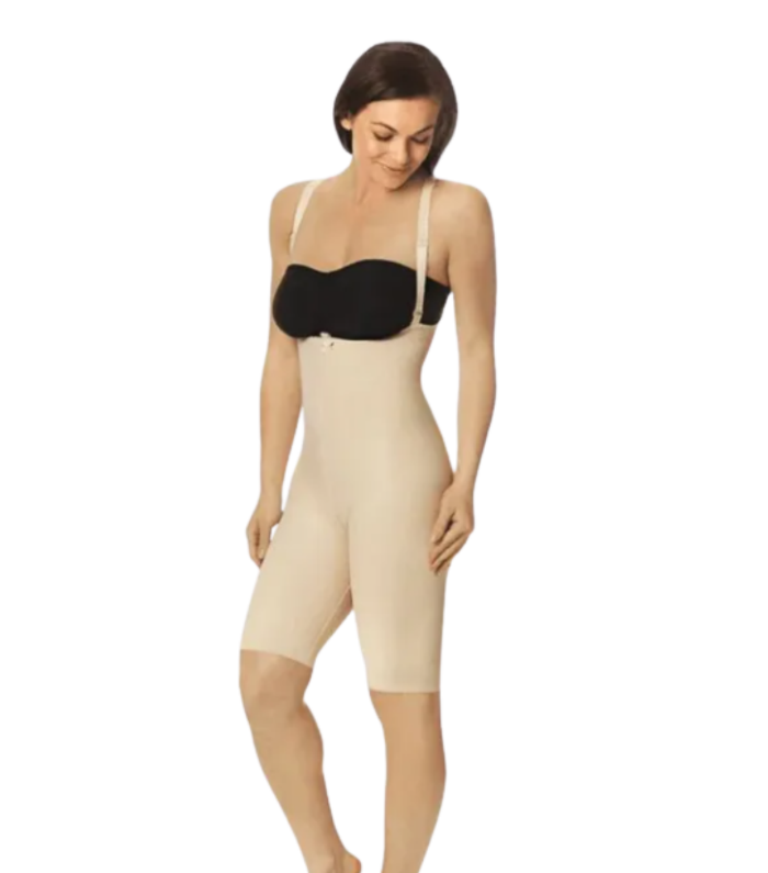 Faja Postquirúrgica Tipo Romper con Tirantes Ajustables
