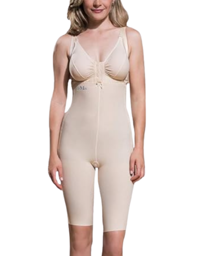Faja Postquirúrgica Tipo Body hasta Rodilla